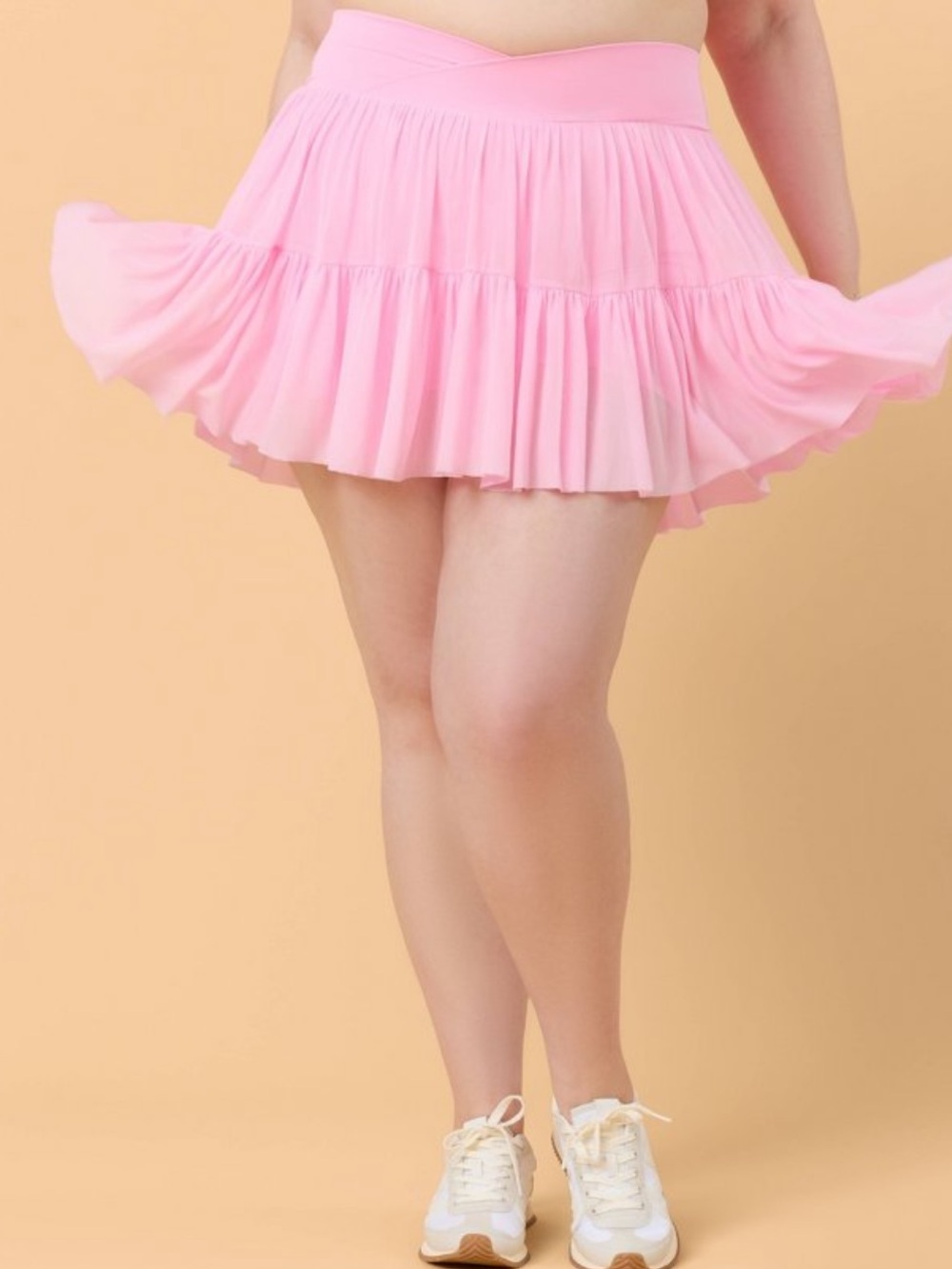Pink Tiered Skirt - Picture 1 of 2